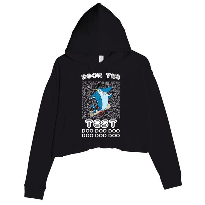 Rock The Test Doo Doo Doo Crop Fleece Hoodie