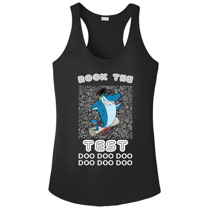 Rock The Test Doo Doo Doo Ladies PosiCharge Competitor Racerback Tank