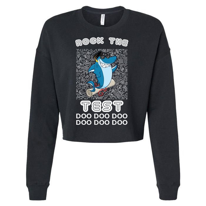 Rock The Test Doo Doo Doo Cropped Pullover Crew