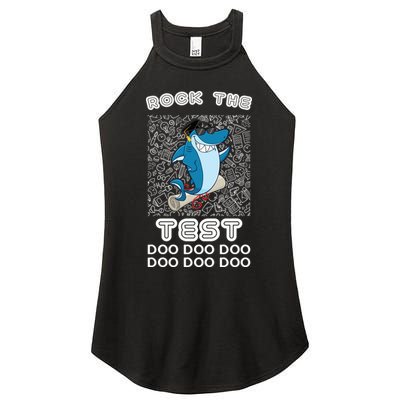 Rock The Test Doo Doo Doo Women's Perfect Tri Rocker Tank