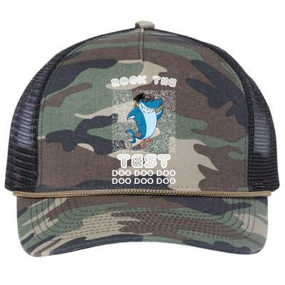 Rock The Test Doo Doo Doo Retro Rope Trucker Hat Cap