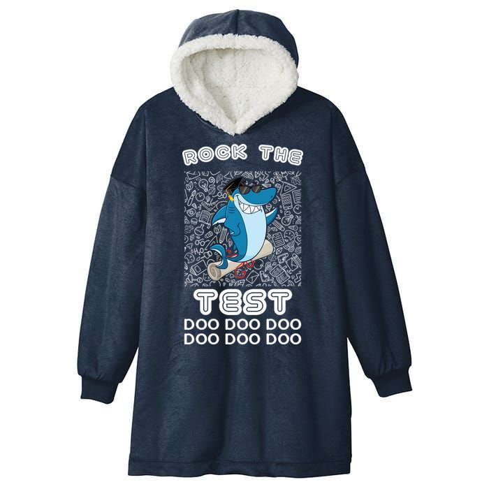 Rock The Test Doo Doo Doo Hooded Wearable Blanket