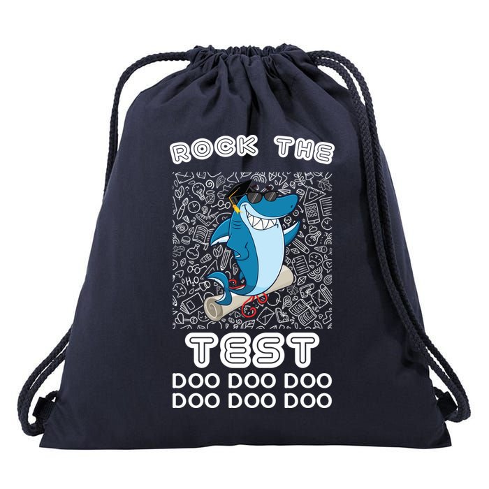 Rock The Test Doo Doo Doo Drawstring Bag