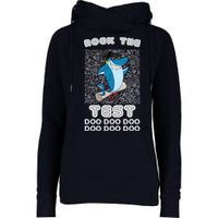 Rock The Test Doo Doo Doo Womens Funnel Neck Pullover Hood