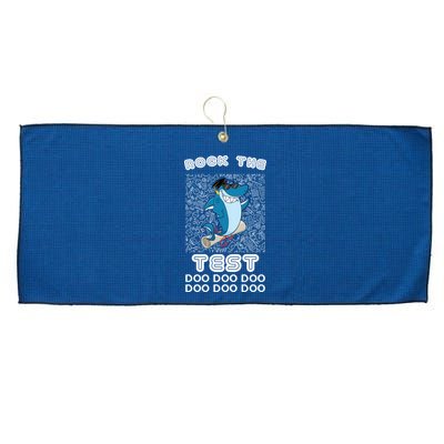 Rock The Test Doo Doo Doo Large Microfiber Waffle Golf Towel
