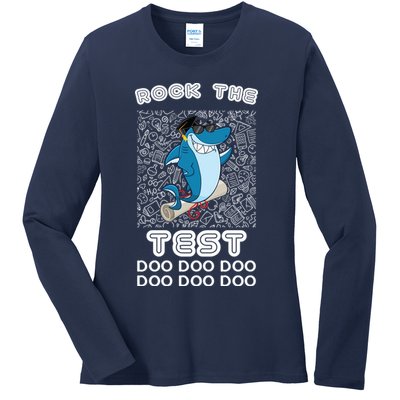 Rock The Test Doo Doo Doo Ladies Long Sleeve Shirt