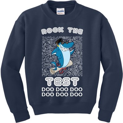 Rock The Test Doo Doo Doo Kids Sweatshirt