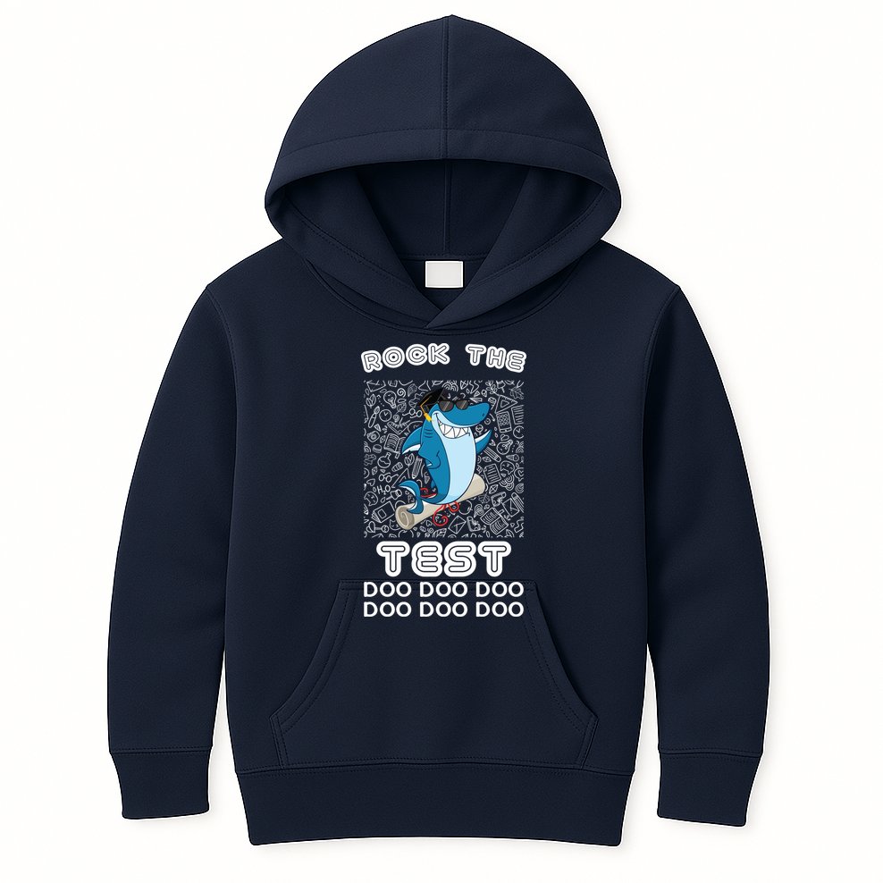 Rock The Test Doo Doo Doo Kids Hoodie