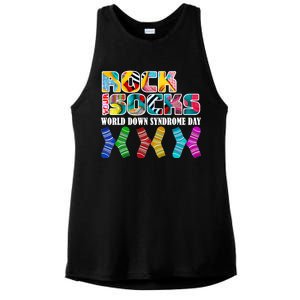 Rock Your Socks For World Down Syndrome Day Ladies PosiCharge Tri-Blend Wicking Tank