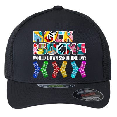 Rock Your Socks For World Down Syndrome Day Flexfit Unipanel Trucker Cap