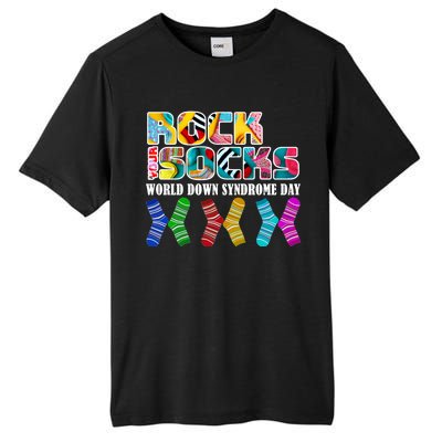 Rock Your Socks For World Down Syndrome Day Tall Fusion ChromaSoft Performance T-Shirt