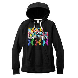 Rock Your Socks For World Down Syndrome Day Women's Fleece Hoodie