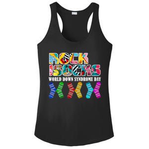 Rock Your Socks For World Down Syndrome Day Ladies PosiCharge Competitor Racerback Tank