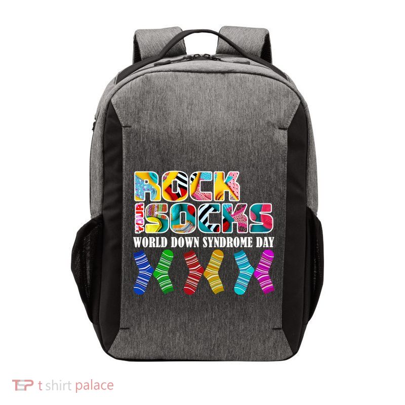 Rock Your Socks For World Down Syndrome Day Vector Backpack