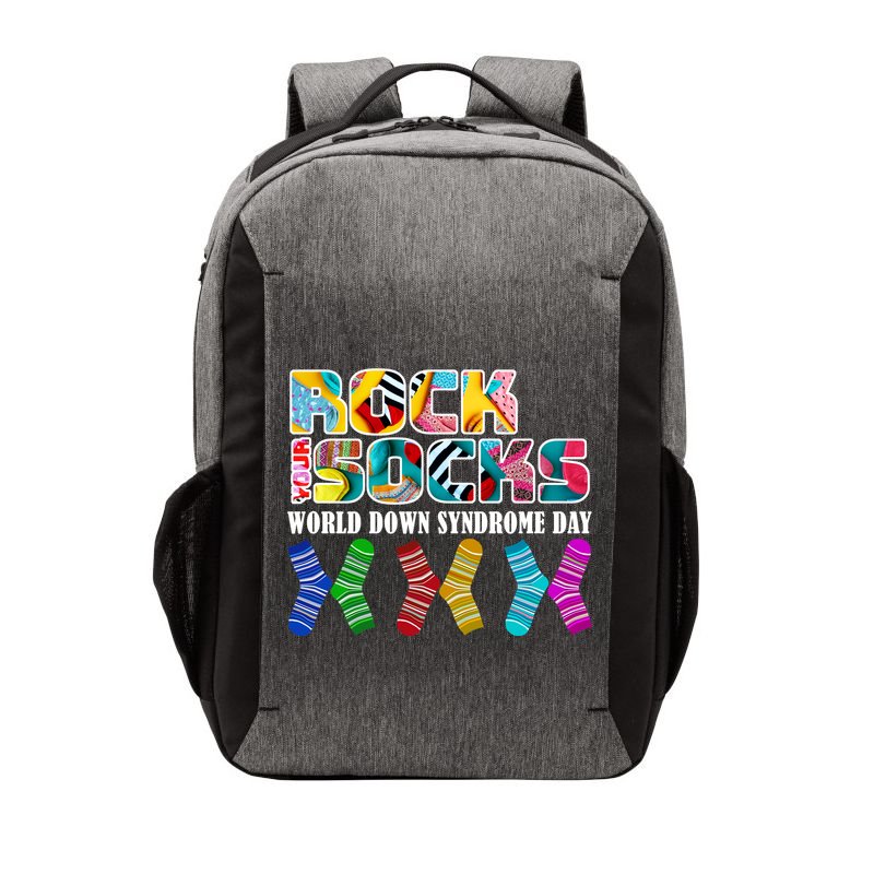 Rock Your Socks For World Down Syndrome Day Vector Backpack