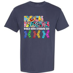 Rock Your Socks For World Down Syndrome Day Garment-Dyed Heavyweight T-Shirt