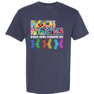 Rock Your Socks For World Down Syndrome Day Garment-Dyed Heavyweight T-Shirt