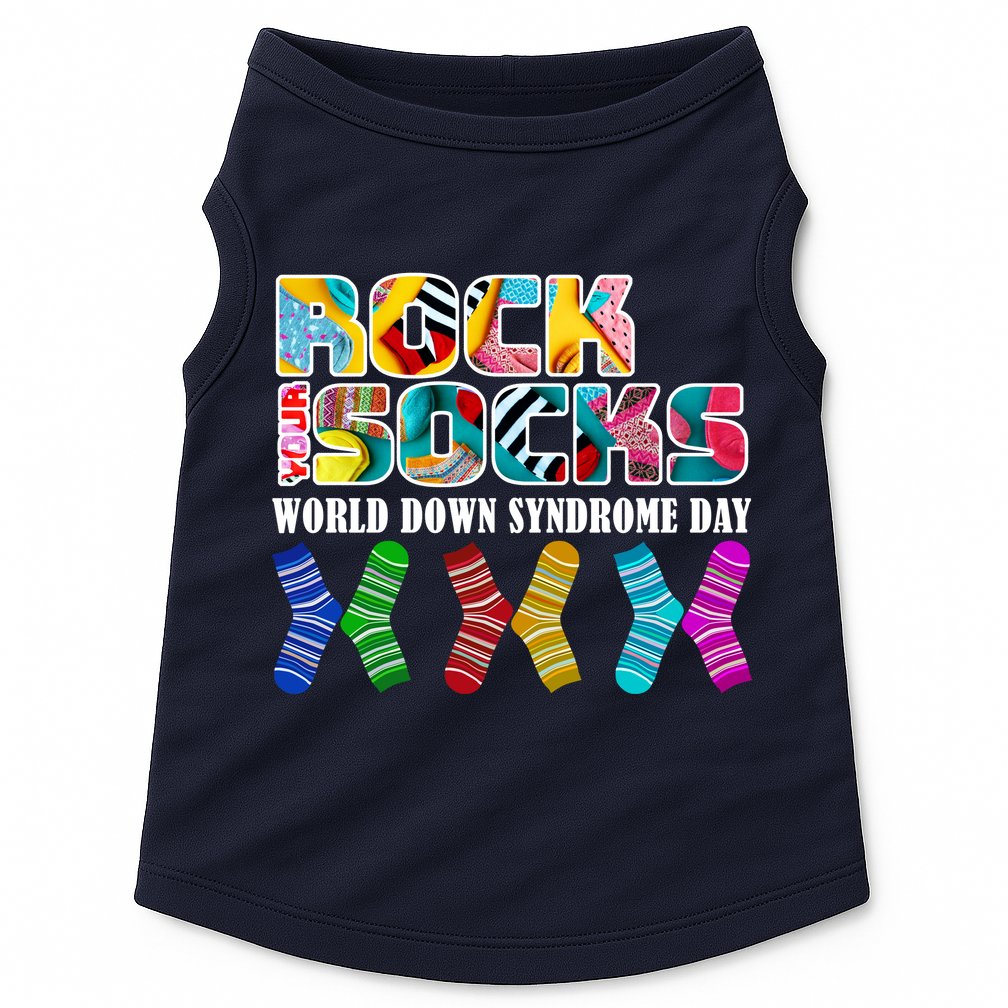 Rock Your Socks For World Down Syndrome Day Doggie Tank