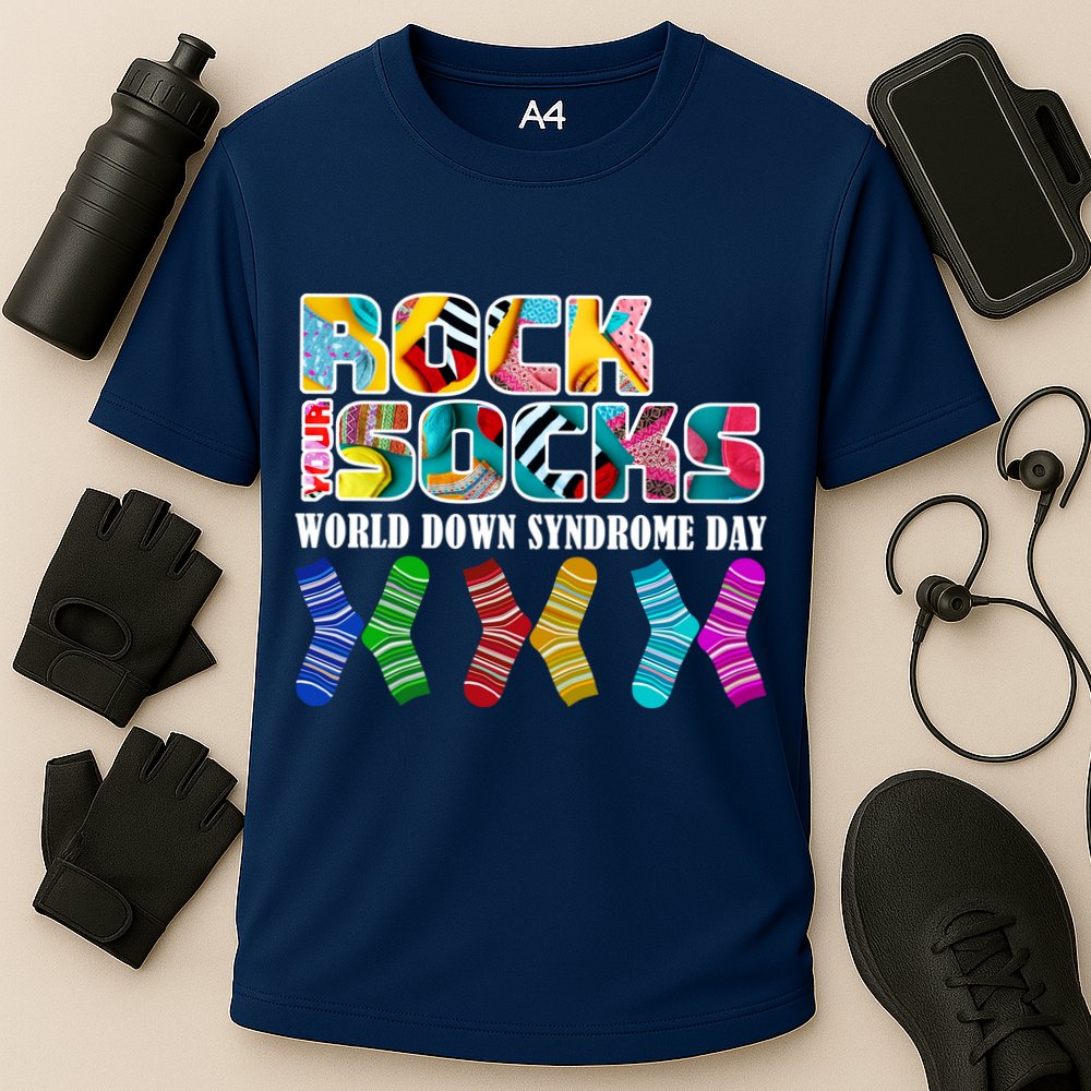 Rock Your Socks For World Down Syndrome Day Performance Shirt