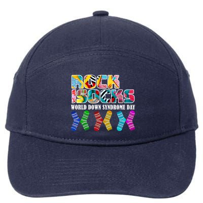 Rock Your Socks For World Down Syndrome Day 7-Panel Snapback Hat