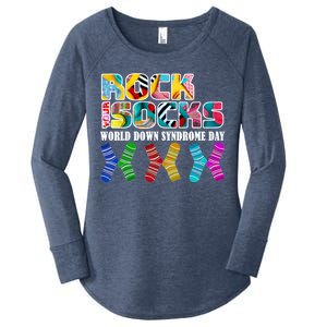 Rock Your Socks For World Down Syndrome Day Women's Perfect Tri Tunic Long Sleeve Shirt