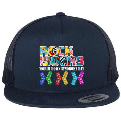 Rock Your Socks For World Down Syndrome Day Flatbill Hat