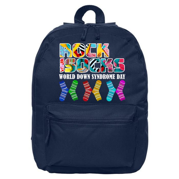 Rock Your Socks For World Down Syndrome Day 16 in Basic Backpack