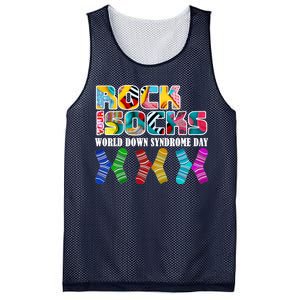 Rock Your Socks For World Down Syndrome Day Mesh Reversible Basketball Jersey Tank