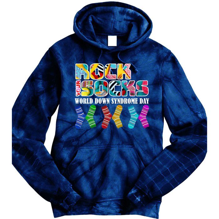 Rock Your Socks For World Down Syndrome Day Tie Dye Hoodie