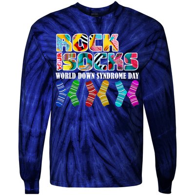 Rock Your Socks For World Down Syndrome Day Tie-Dye Long Sleeve Shirt