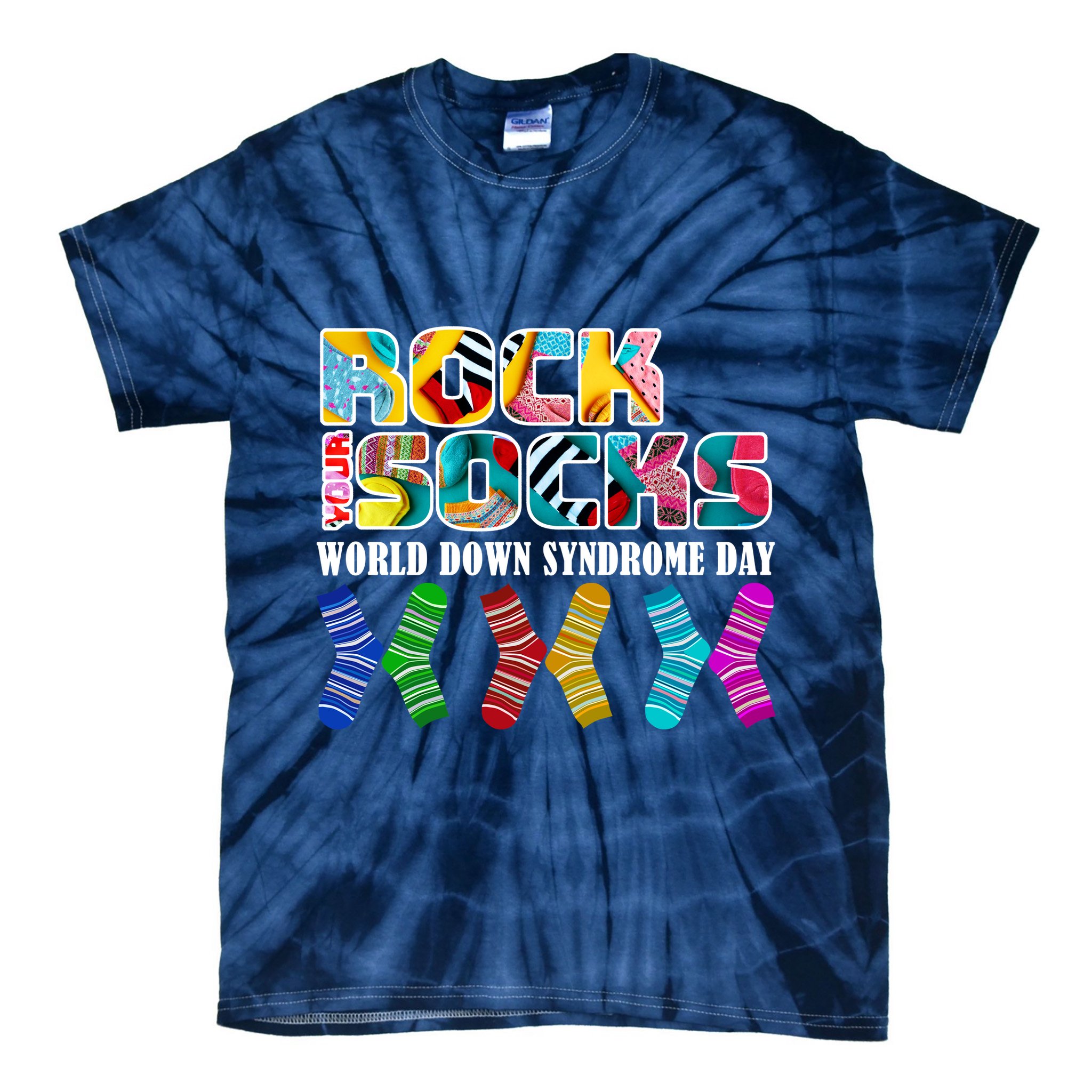 Rock Your Socks For World Down Syndrome Day Tie-Dye T-Shirt