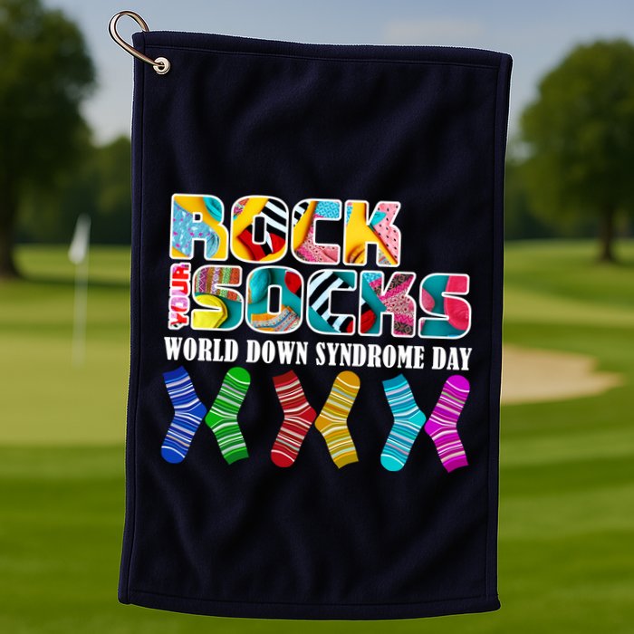 Rock Your Socks For World Down Syndrome Day Golf Towel