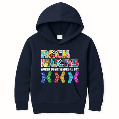 Rock Your Socks For World Down Syndrome Day Kids Hoodie