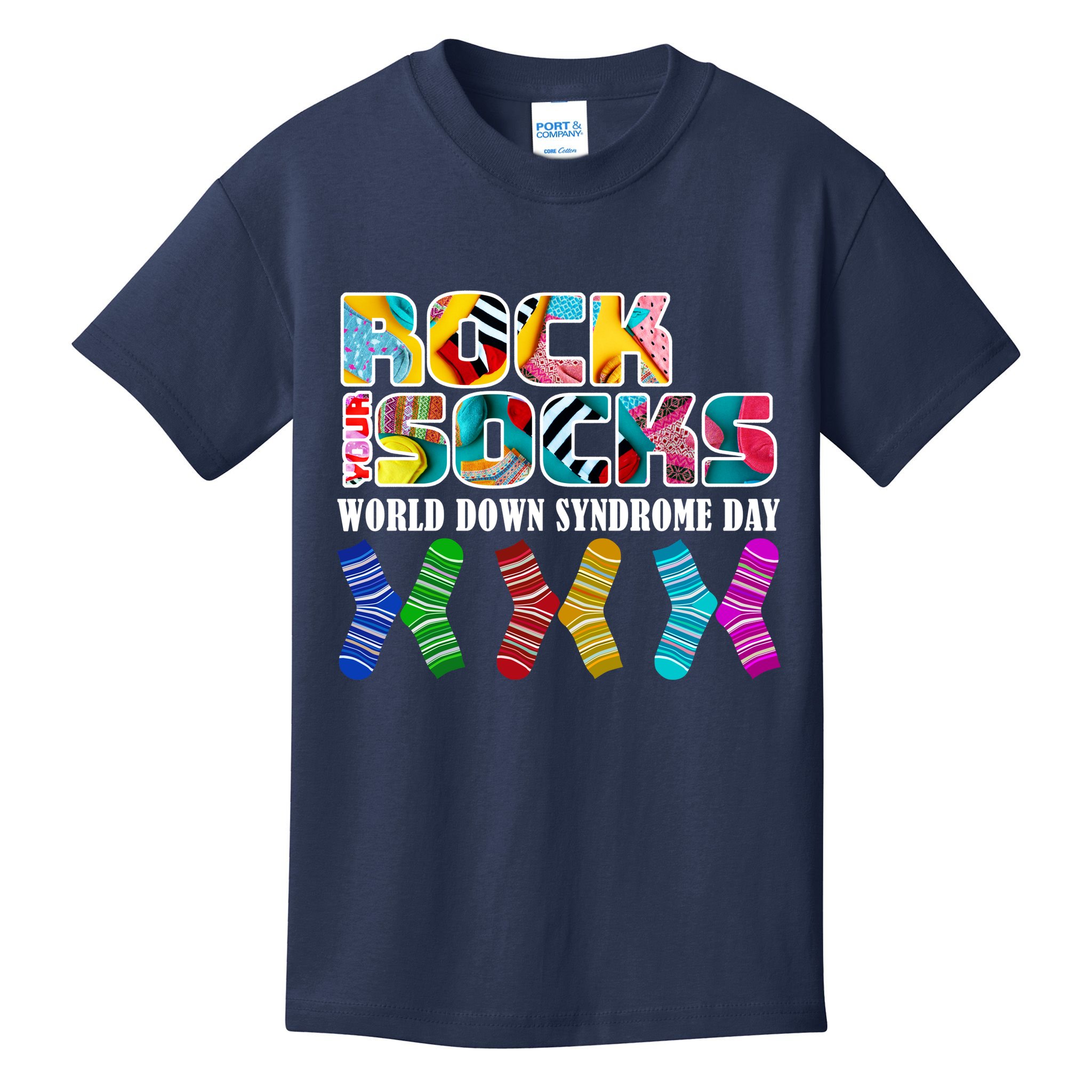 Rock Your Socks For World Down Syndrome Day Kids T-Shirt