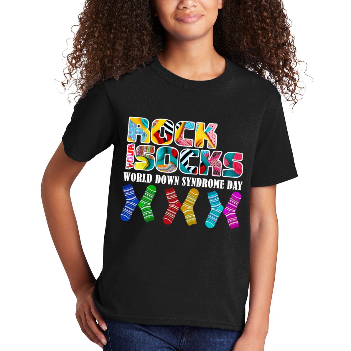 Rock Your Socks For World Down Syndrome Day Kids T-Shirt