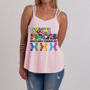 Rock Your Socks For World Down Syndrome Day Women's Strappy Tank