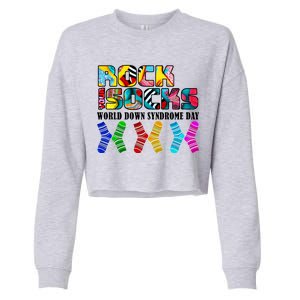 Rock Your Socks For World Down Syndrome Day Cropped Pullover Crew