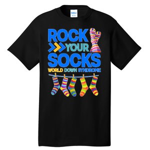 Rock Your Socks World Down Syndrome Awareness Day Tall T-Shirt