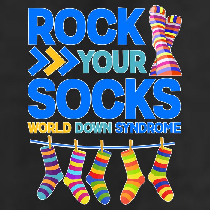 Rock Your Socks World Down Syndrome Awareness Day Adult Drive Performance Visor