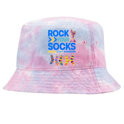 Rock Your Socks World Down Syndrome Awareness Day Tie-Dyed Bucket Hat