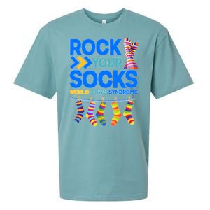 Rock Your Socks World Down Syndrome Awareness Day Sueded Cloud Jersey T-Shirt