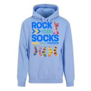 Rock Your Socks World Down Syndrome Awareness Day Unisex Surf Hoodie