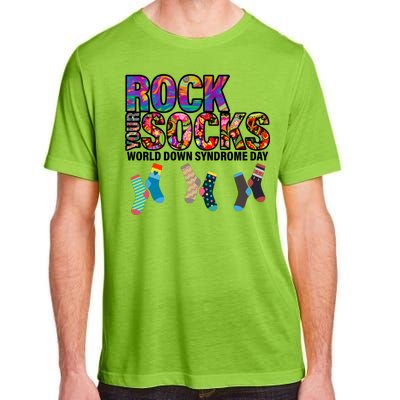 Rock Your Socks World Down Syndrome Day Adult ChromaSoft Performance T-Shirt