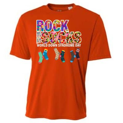 Rock Your Socks World Down Syndrome Day Cooling Performance Crew T-Shirt