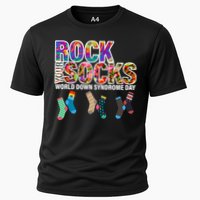 Rock Your Socks World Down Syndrome Day Cooling Performance Crew T-Shirt