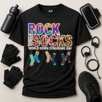 Rock Your Socks World Down Syndrome Day Cooling Performance Crew T-Shirt