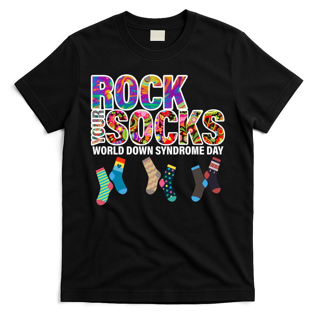 Rock Your Socks World Down Syndrome Day T-Shirt