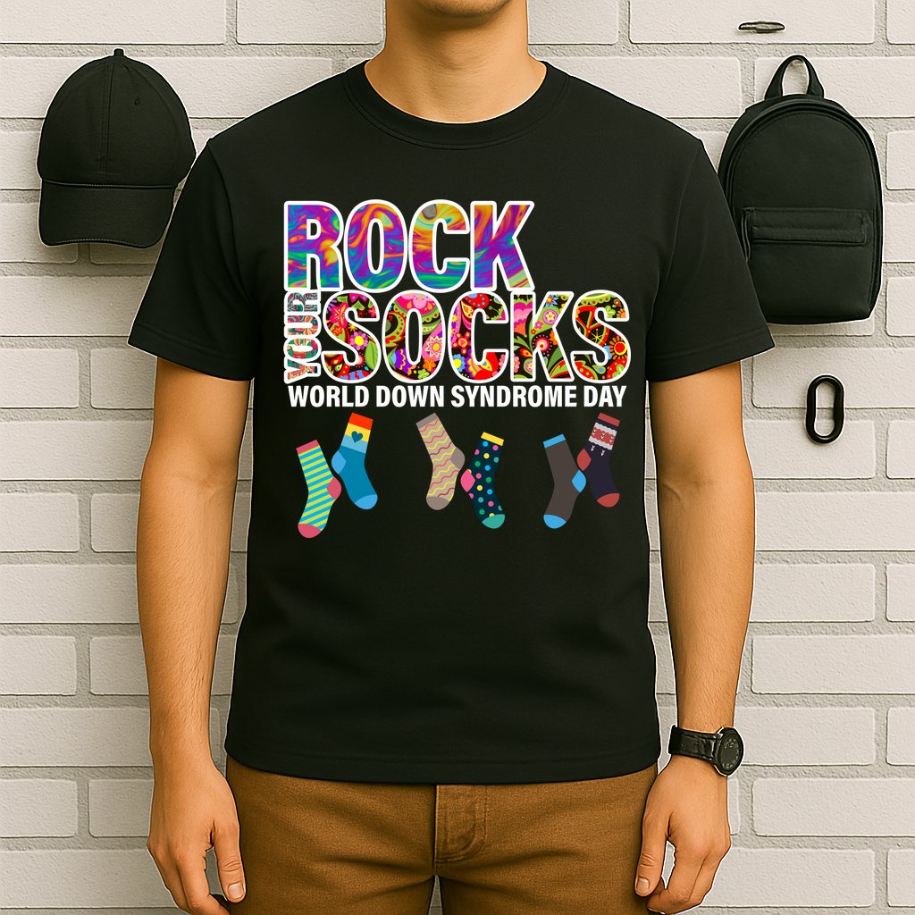 Rock Your Socks World Down Syndrome Day T-Shirt