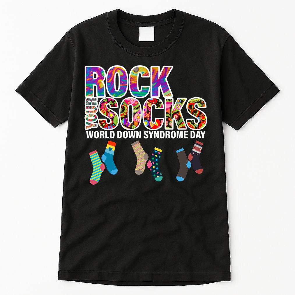Rock Your Socks World Down Syndrome Day Tall T-Shirt