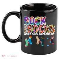 Rock Your Socks World Down Syndrome Day 11oz C Handle Ceramic Mug